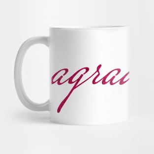 Pink Agradecida (Grateful in Spanish) Mug